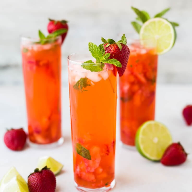 Strawberry Mint Lemonade